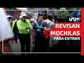 Fan Fest del Zócalo mantiene orden; revisan mochilas para ingresar