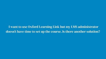 How to access Oxford Learning Link resources without an LMS
