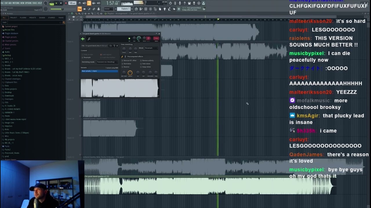 Brooks plays the old version of ‘Blue’ in HQ (Historic Moment)