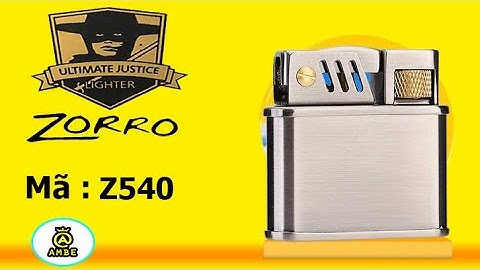 Bật lửa xăng đá Zorro Z540 cối cổ độc đáo thiết kế đẹp - Ambe.vn