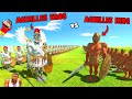 ACHILLES EROS vs ACHILLES KING in Animal Revolt Battle Simulator with SHINCHAN CHOP FRANKLIN
