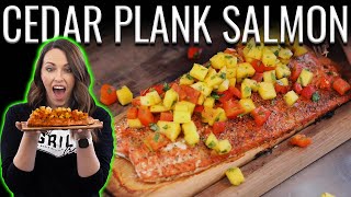 My FAVORITE Salmon Recipe!! Grilled Cedar Plank Salmon | How To