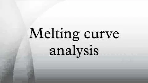 Melting curve analysis