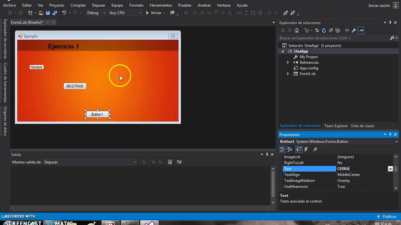 Ejercicio basico en Visual Basic - YouTube