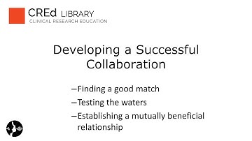 Successful Research Collaborations: How to Find a Match and Test the Waters
