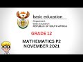 2021 Maths Paper 2 grade 12