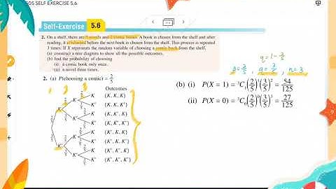 Chapter  5: Probability Distribution [Self Exercise 5.6] KSSM Form 5 Add Maths