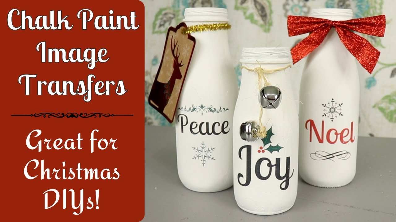 How to Use Chalk Paint to Transfer Images onto Your Christmas Decorations 