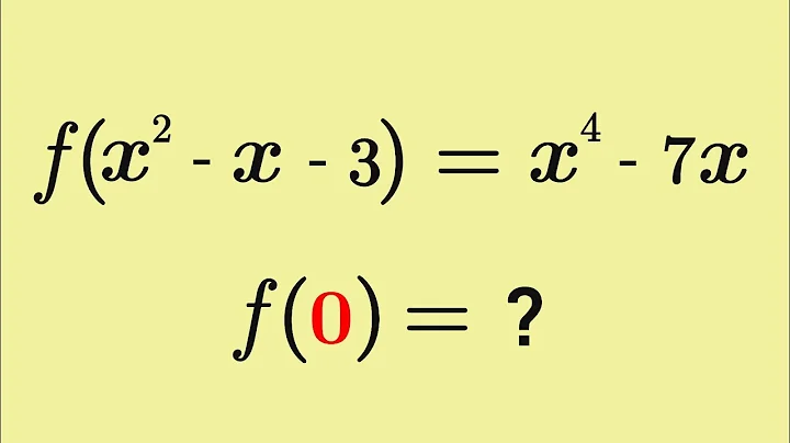 Functional Equation Without CRY | f(0)=?