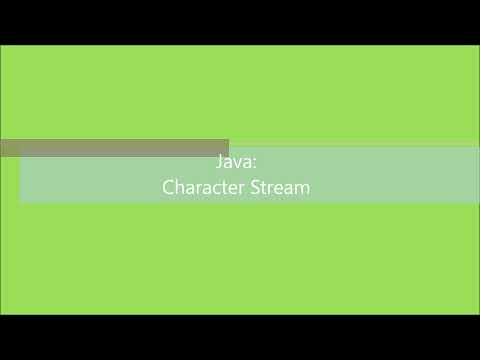 Java-S-1: Character Stream