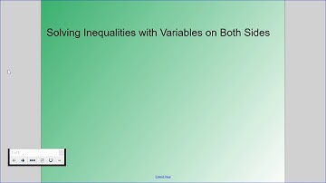 How to Solve Inequalities with Variables on Both Sides