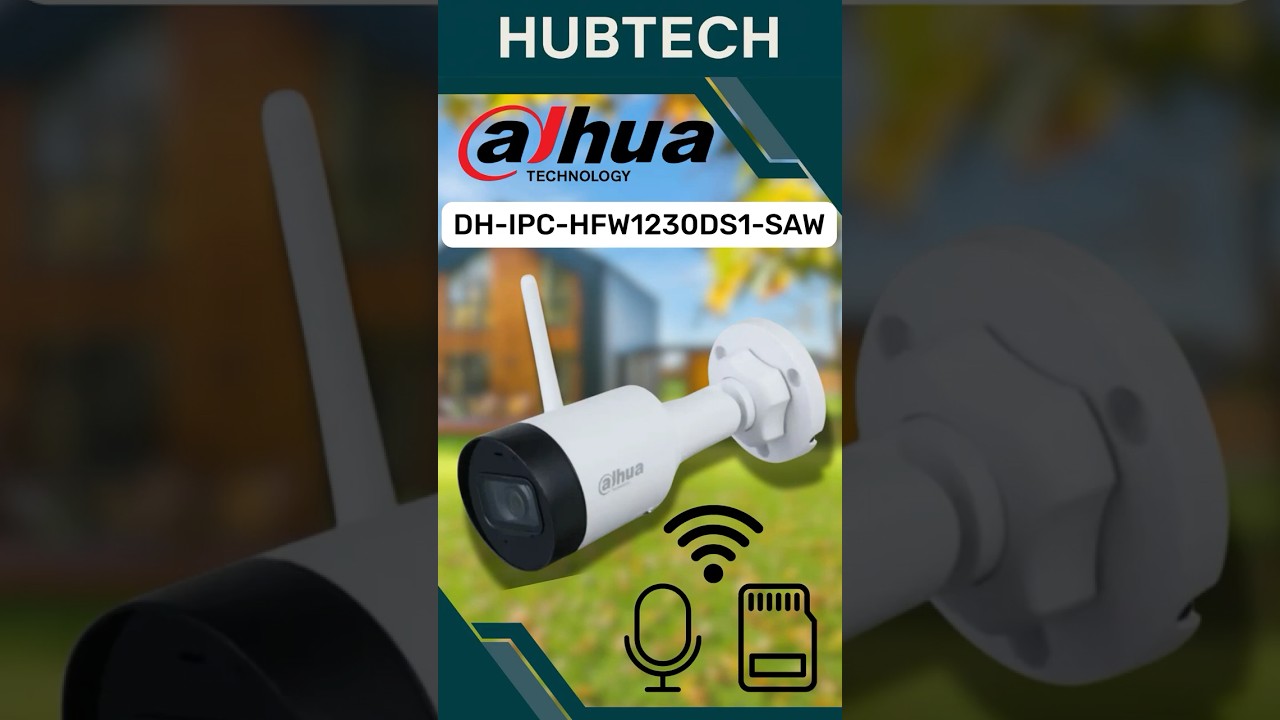 Dahua DH-IPC-HFW1230DS1-SAW (2.8 мм) — IP камера, якій довіряють мільйони користувачів.