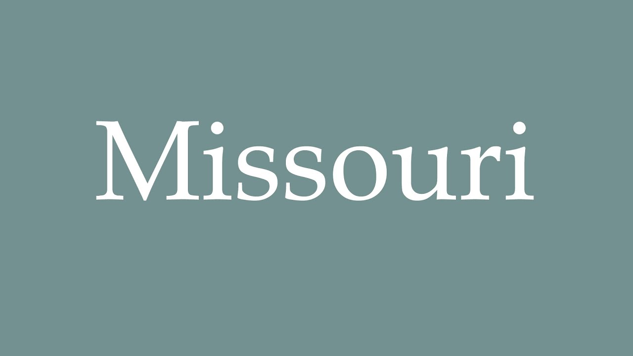 How to Pronounce ''Missouri'' Correctly in French YouTube
