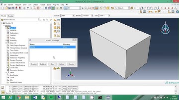 Abaqus scripting tutorial: Retrieve Python script by Macro