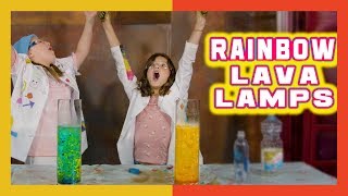 How to Make Rainbow Lava Lamps! | Hayley LeBlanc & London Angel