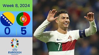 ملخص مباراة || البرتغال 5-0 البوسنة || تصفيات امم اوروبا 2024