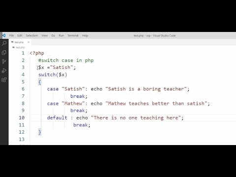 Introduction to PHP - Session 1 - Demo using Visual Studio Code - YouTube