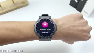 Kiwitime TR3 MAX GPS Smart Watch with Compass Flashlight for Men Military Sports Smartwatch
