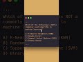 Which of These is NOT a Machine Learning Algorithm? #ai #2024 #machine #technology #trending#chatgpt