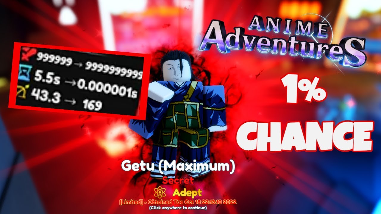 Anime Adventures (AA), Getu (Maximum)