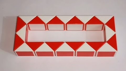 Make a Rectangle with Snake Cube 24 pieces