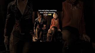 I guess Luis is looking at something else 🙂 #residentevil4remake #residentevil #luis #ashley #leon