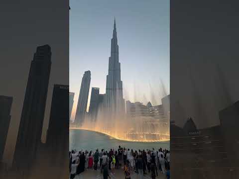 Dubai mall water fountain show ￼