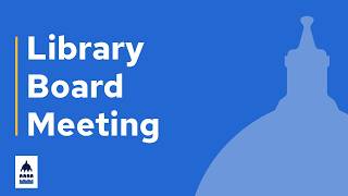 August 5, 2026 - Library Board Meeting