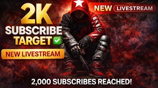 hi guys my new live stream 🤫 trending live stream sadgamer with your subscribe checking 😄 2k