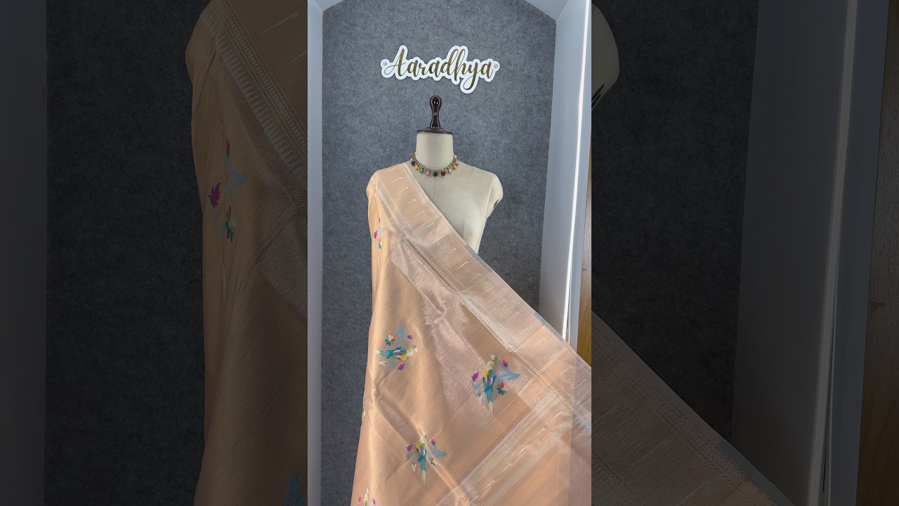 Pure Fully Zari Woven Parrot Motif Paithani Dupatta