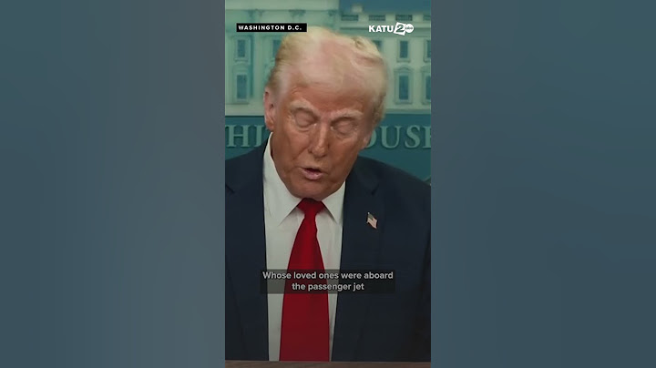 President Trump says the plane crash was "a tragedy of terrible proportions."