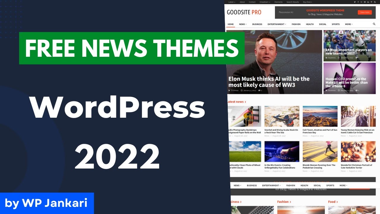 Best Free WordPress Newspaper Themes 2022 - YouTube