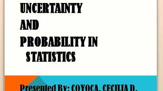 Uncertainty and Probability in Statistics