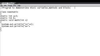 How to use static variables in java