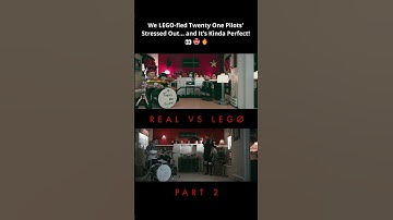 STRESSED OUT: REAL VS LEGO PART 2 #twentyonepilots #lego #animation #comparison #fyp #3d #blender