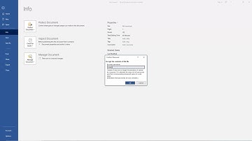 How to Password Protect a Word Document (Microsoft Office 365) 2025