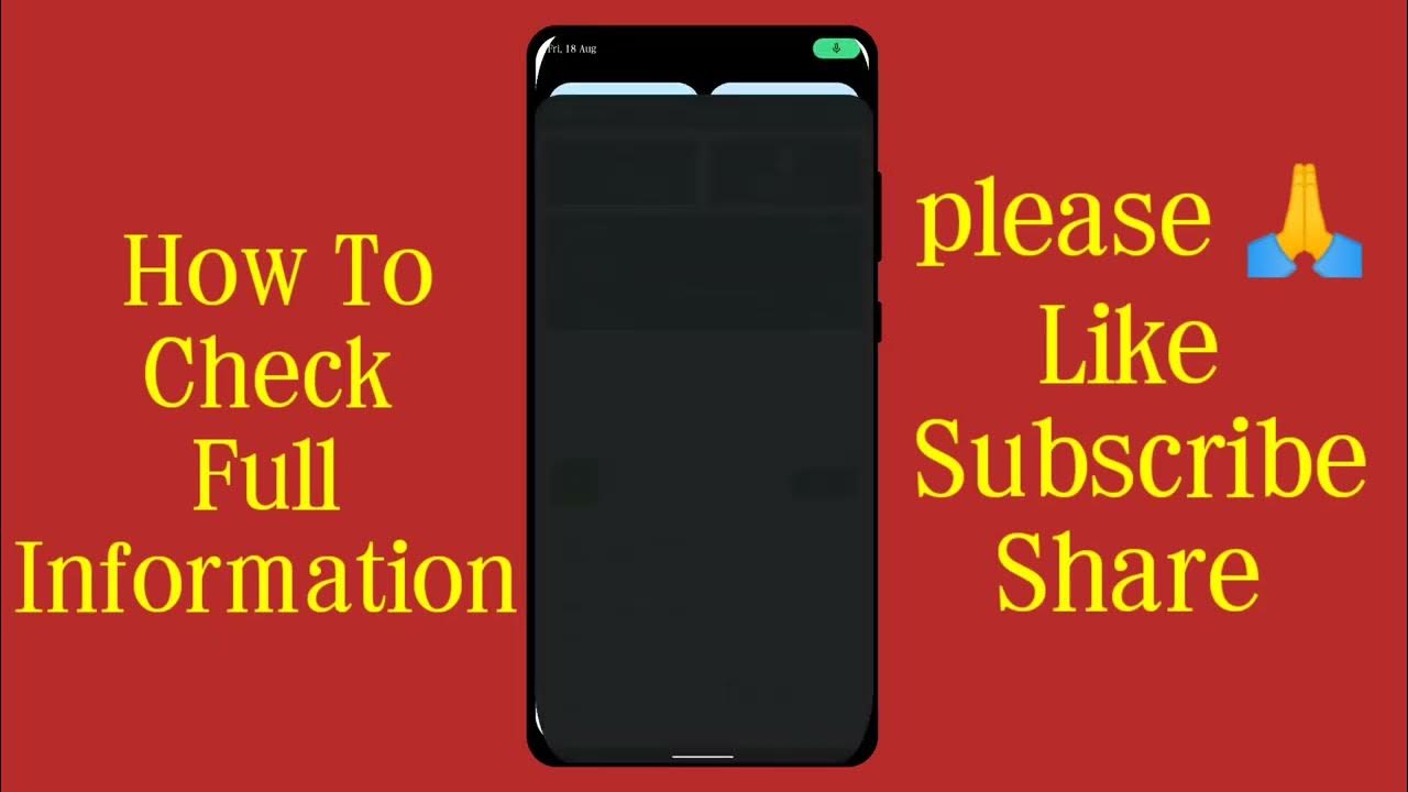 how-to-check-mobile-full-information-youtube
