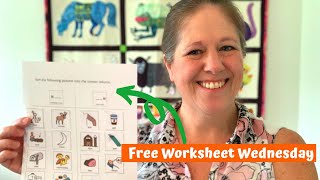 Free Worksheet Wednesday:  Initial and final consonant sorting