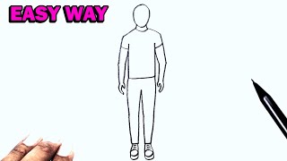 man drawing how draw sketch person
