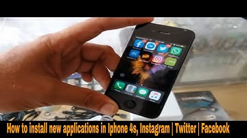 How to Install new applications in Iphone 4s, Instagram l Twitter l Facebook l