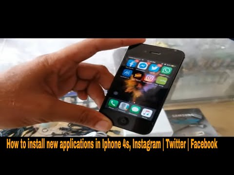 How to Install new applications in Iphone 4s, Instagram l Twitter l Facebook l