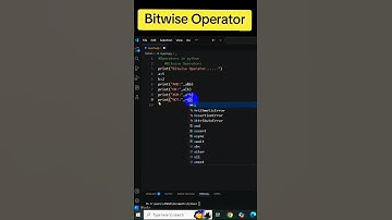 Unlock the Power of Bits & Bytes — Bitwise Operators Explained!#cod #python #programming