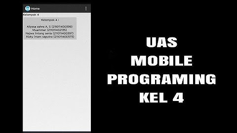 Tugas UAS Mobile Programing - Kelompok 4