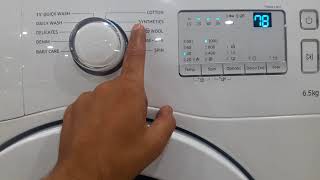 how to use samsung 6.5kg fully automatic front load washing machine full demo model WW65M206LMA