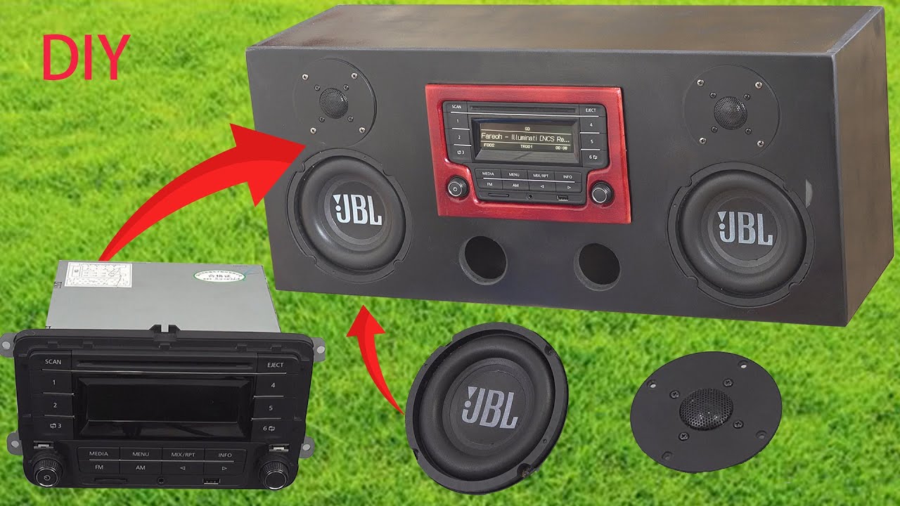 Old car CD player multimedia speaker（Tutorials） YouTube