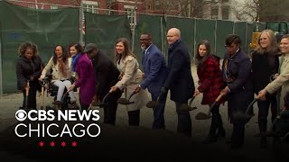 Mayor helps break ground on CTA Green Line Austin station renovations