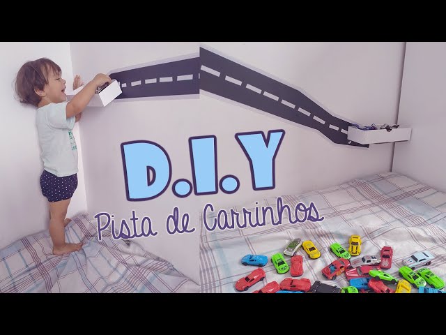 DIY - PISTA DE CARRINHOS COM PAPEL CONTACT 