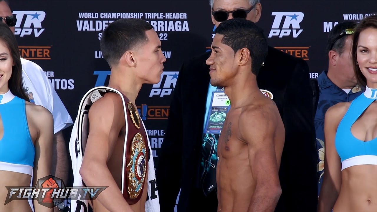 The Oscar Valdez vs. Miguel Marriaga FULL WEIGH IN AND FACE OFF VIDEO