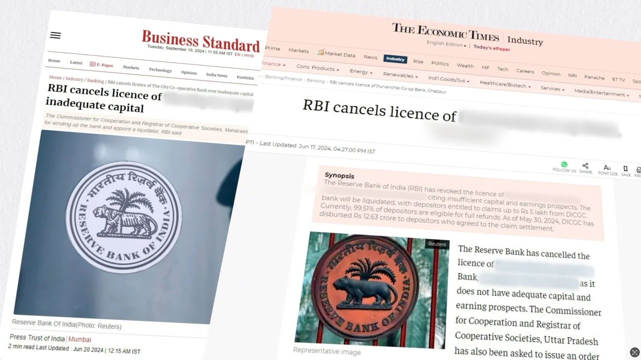 Claim Settlement For Liquidated Banks #rbi #dicgc #awarenessvideo # ...