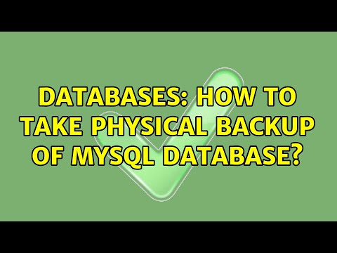 Databases: How to